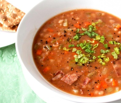 Classic White Bean with Turkey Bacon Soup