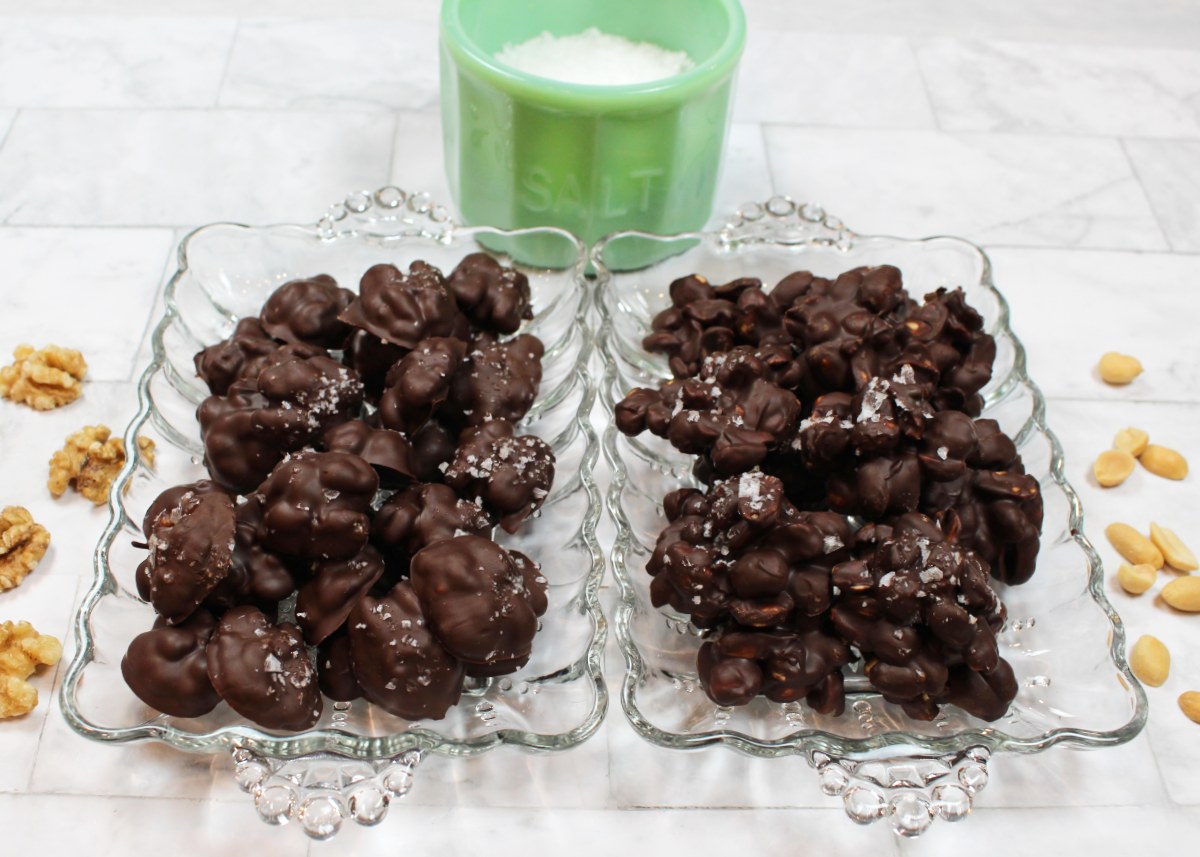 Dark Chocolate Walnuts & Peanut Clusters