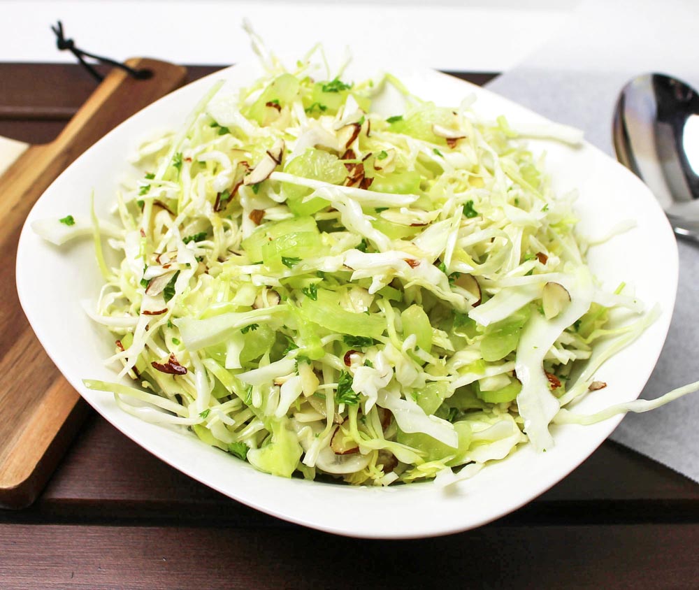 Crunchy Cabbage Salad With Almonds